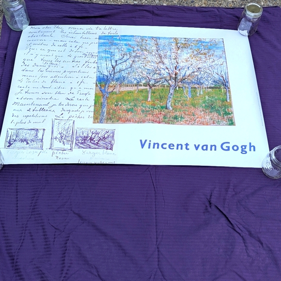 Vintage 1990 Vincent van Gogh Art Prints - Qty 2 - Picture 1 of 15